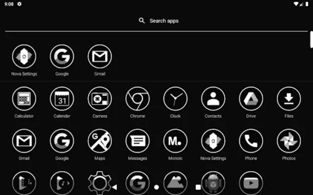 Monoic White Minimal Icon Pack android App screenshot 1