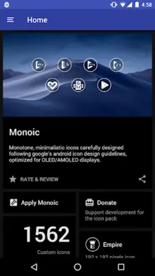 Monoic White Minimal Icon Pack android App screenshot 7